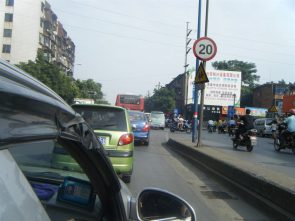 Motorbike users without the helmets