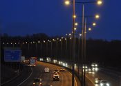 Lighting systems on UK motorway